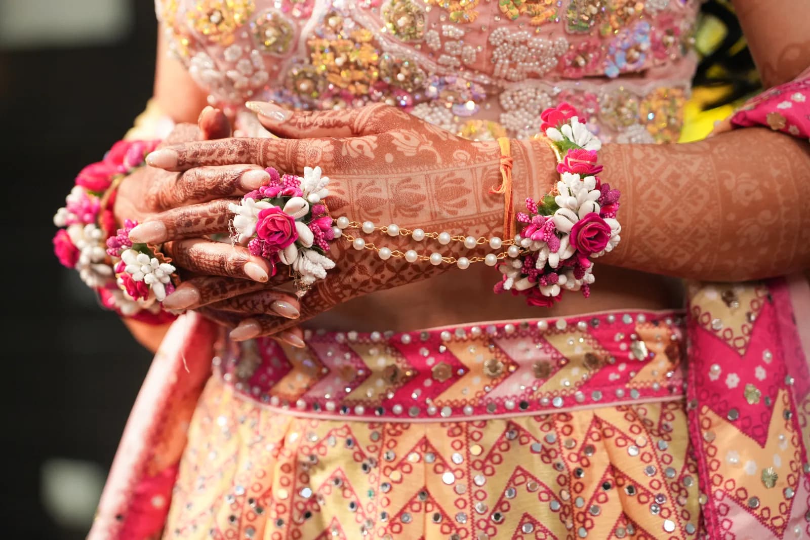 Full day coverage spanning Indian wedding ceremony and evening reception celebrations.